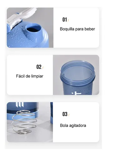 Foto 5 pulgar | Shaker Para Proteina Xtellar  Botella Para Gym Productos Deportivos