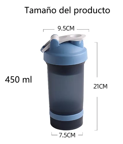 Foto 3 pulgar | Shaker Para Proteina Xtellar  Botella Para Gym Productos Deportivos