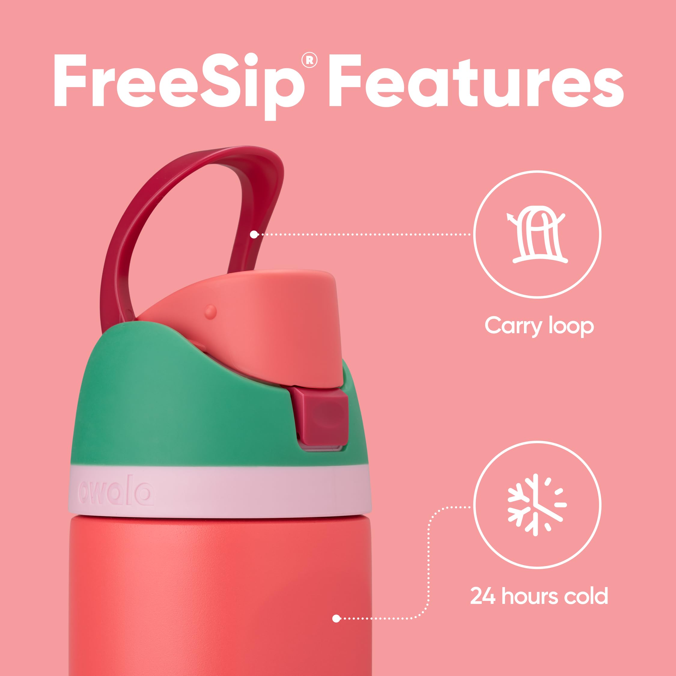 Foto 3 | Botella De Agua Owala Freesip De Acero Inoxidable Con Aislamiento De 700 Ml - Venta Internacional.
