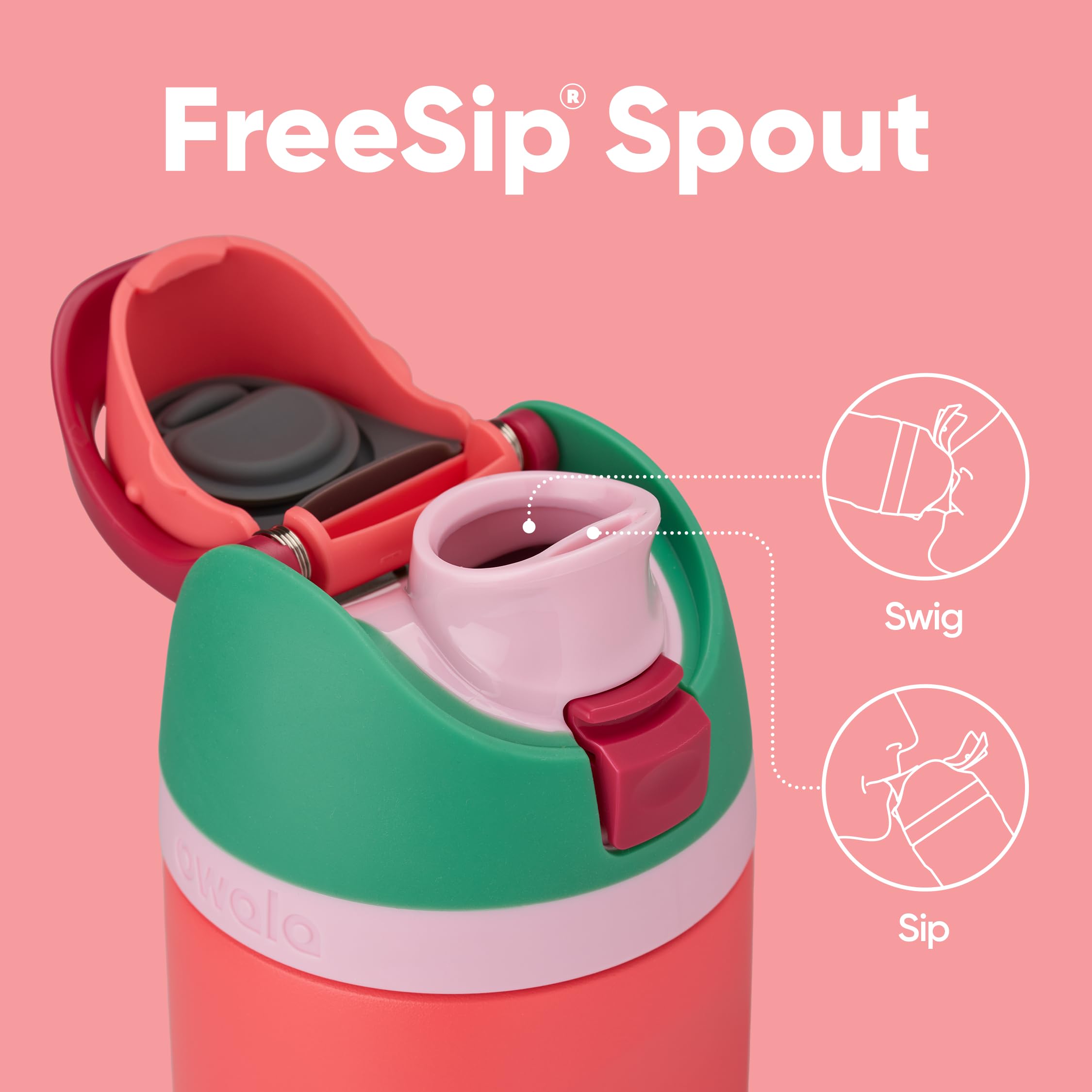 Foto 4 | Botella De Agua Owala Freesip De Acero Inoxidable Con Aislamiento De 700 Ml - Venta Internacional.