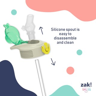 Foto 6 | Botella De Agua Zak Designs Sage De 480 Ml Con Pajita Mango De Unicornio - Venta Internacional.