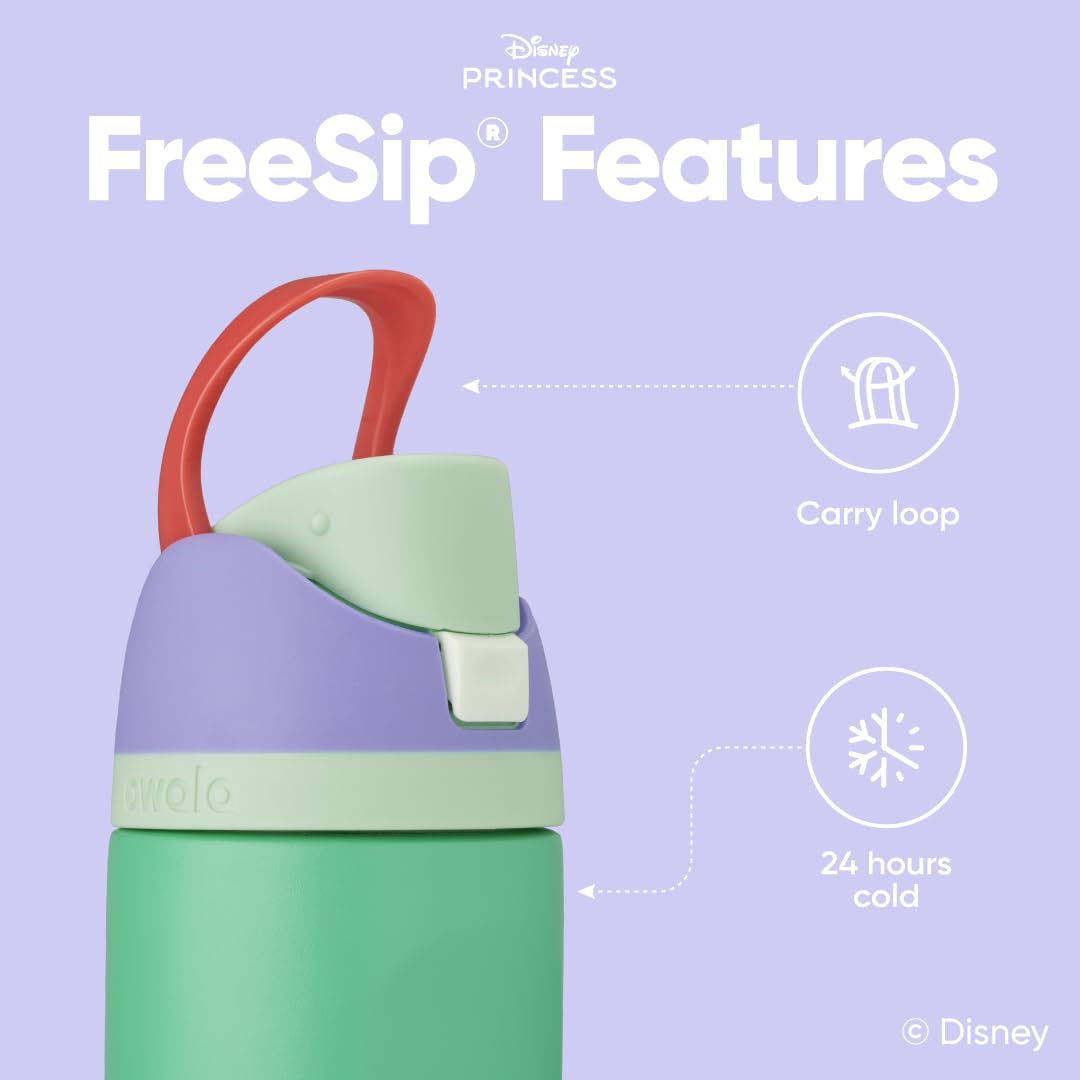 Foto 4 pulgar | Botella De Agua Owala Disney Princess Freesip 700 Ml De Acero Inoxidable - Venta Internacional.