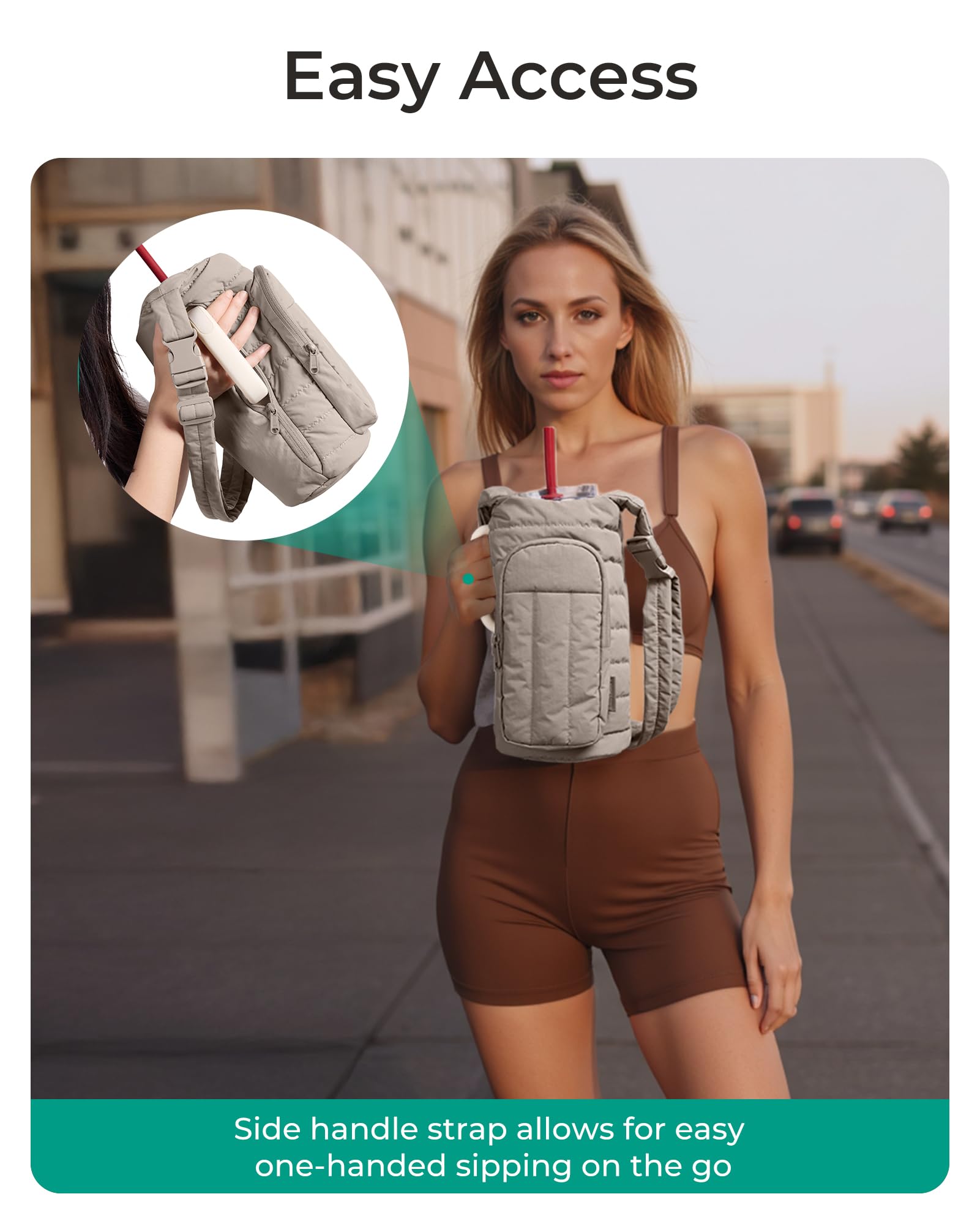 Foto 7 pulgar | Bolsa Portabotellas Bagsmart 1 2/0 9 L Con Correa Negra Para Mujer - Venta Internacional.