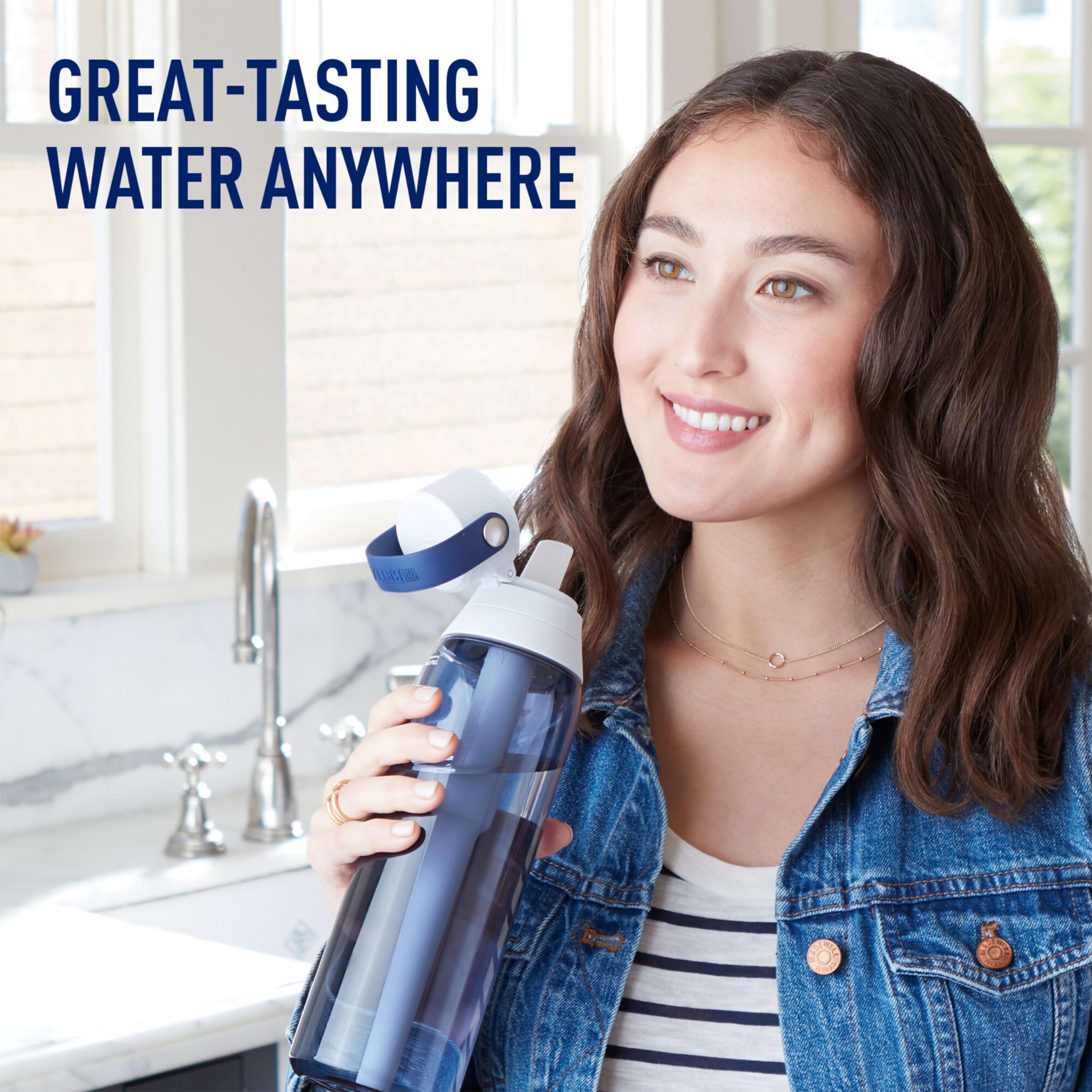 Foto 5 | Botella De Agua Brita De Plástico Duro Premium De 770 Ml Night Sky - Venta Internacional.