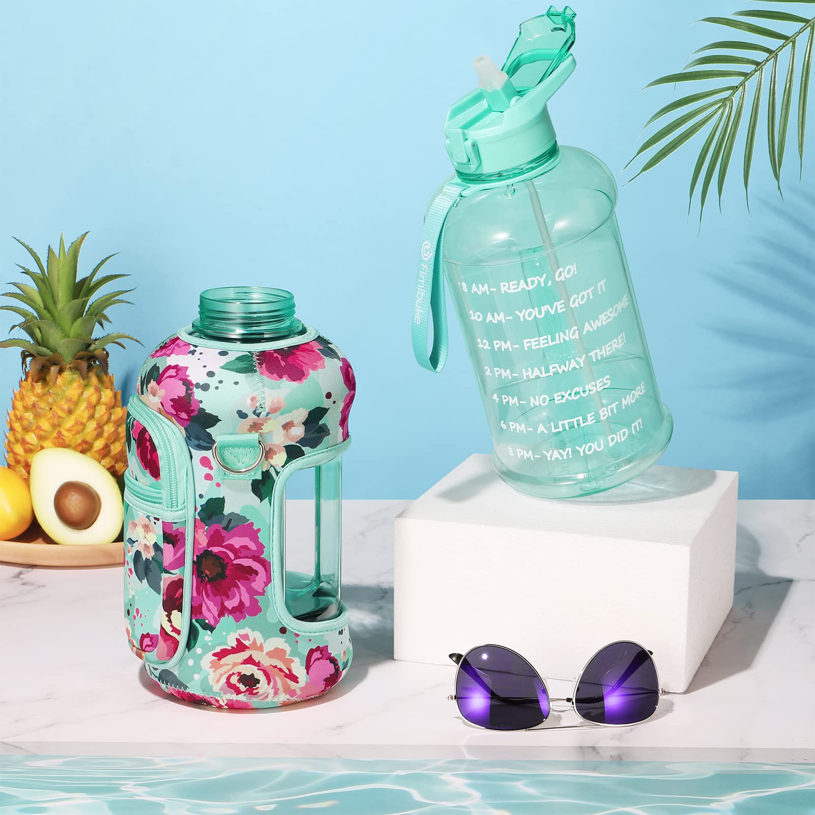 Foto 5 pulgar | Botella De Agua Fimibuke De Medio Galón Con Funda De 1 9 L Con Asa - Venta Internacional.