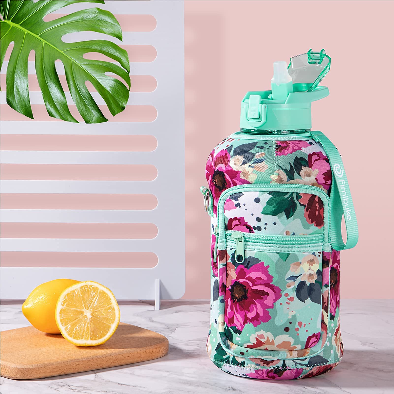 Foto 5 | Botella De Agua Fimibuke De Medio Galón Con Funda De 1 9 L Con Asa - Venta Internacional.
