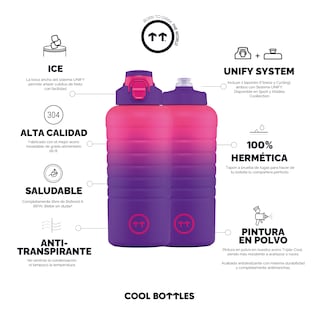 Foto 2 | Botella Deportiva Cool Bottles para Agua