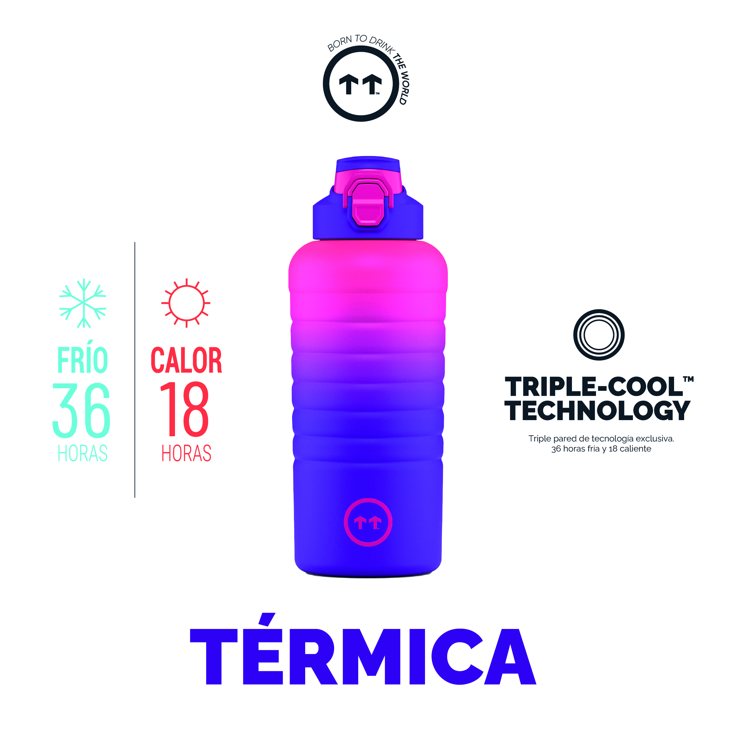 Foto 5 pulgar | Botella Deportiva Cool Bottles para Agua
