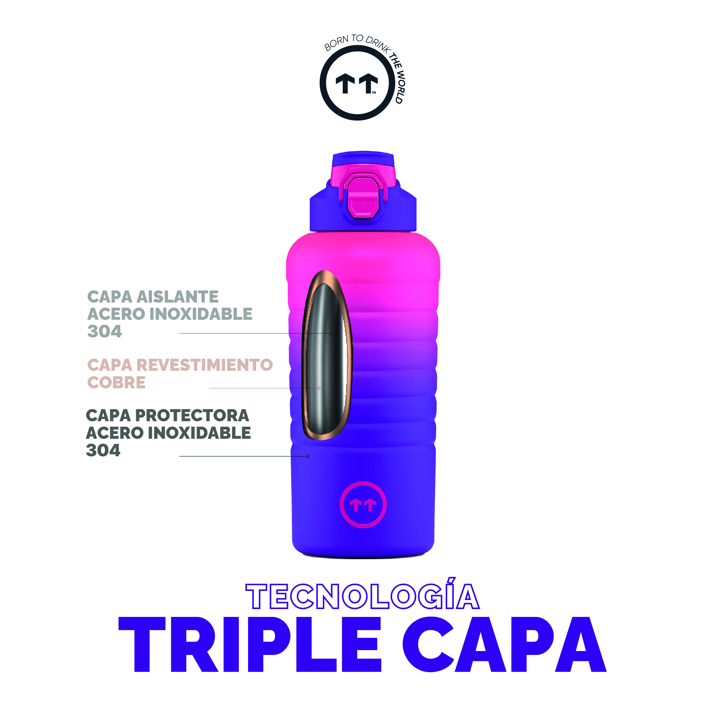 Foto 6 pulgar | Botella Deportiva Cool Bottles para Agua