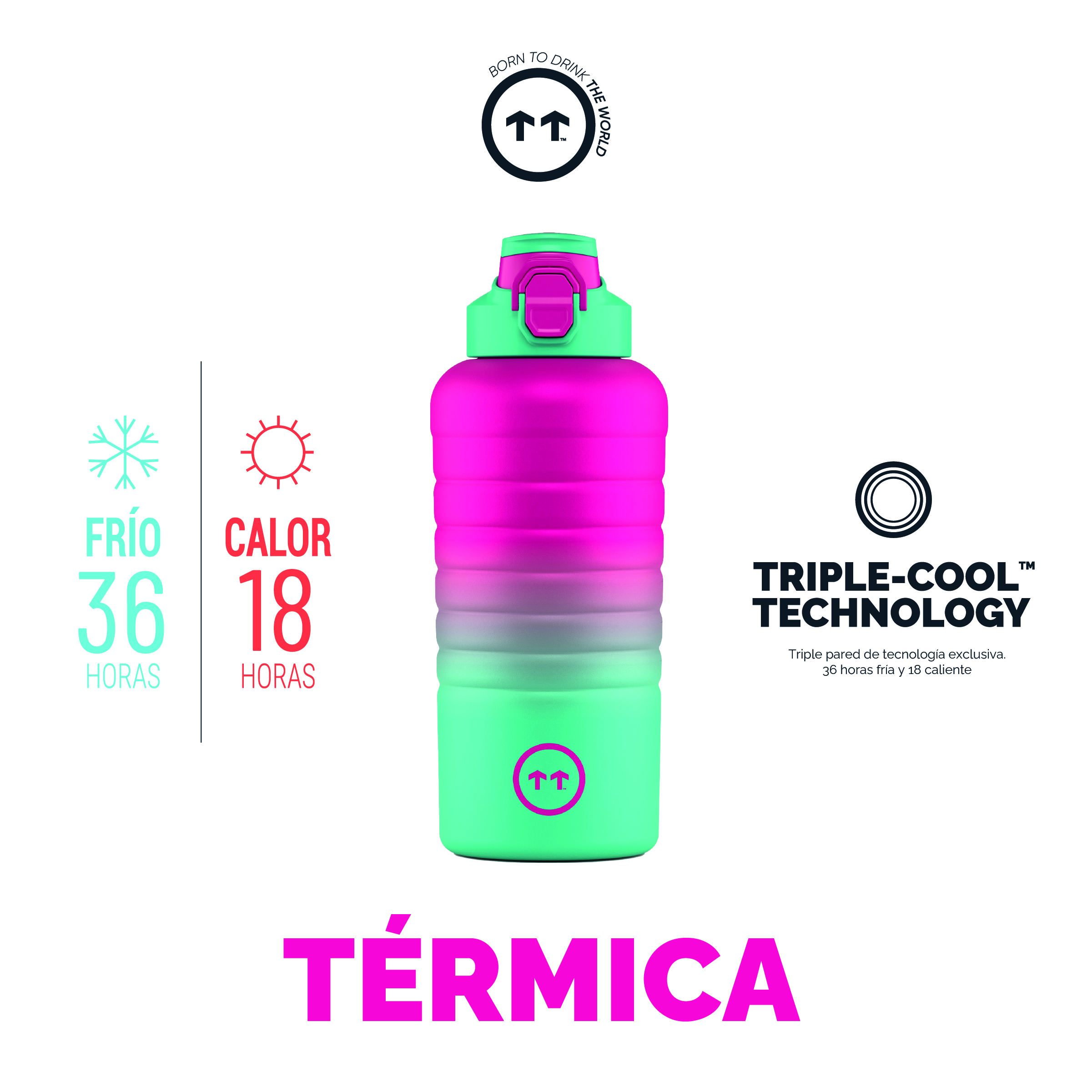 Foto 4 pulgar | Botella Deportiva Cool Bottles para Agua