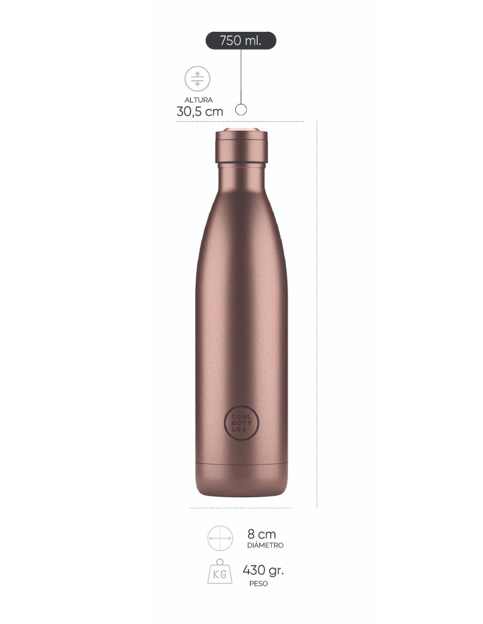 Foto 7 pulgar | Botella Para Agua Cool Bottles Coolors 750 Ml