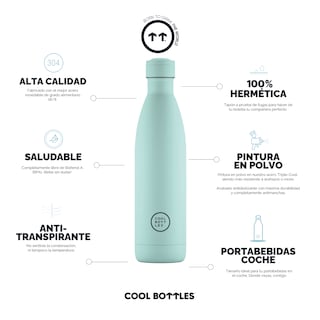 Foto 3 | Botella Para Agua Cool Bottles Coolors 750 Ml