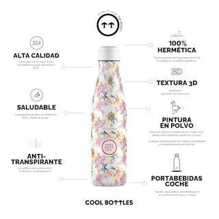 Foto 3 | Botella Para Agua Cool Bottles Xclusive! Secret Blossoms 500 Ml