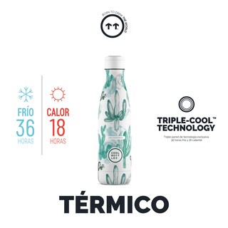 Foto 2 | Botella Para Agua Cool Bottles Xclusive! Watercolor Cactus 500 Ml