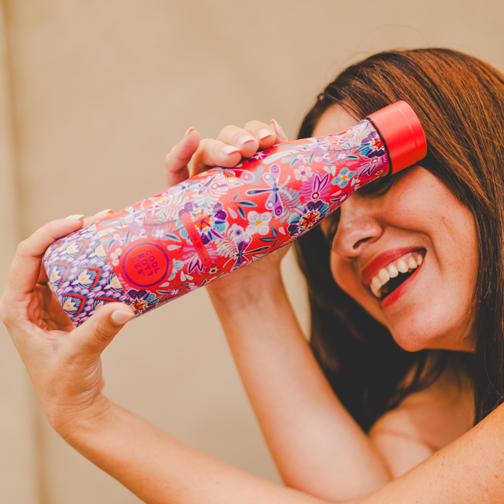 Foto 9 pulgar | Botella Para Agua Cool Bottles Xclusive! Dragonfly Paradise 500 Ml