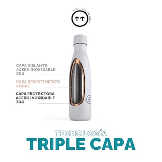 Foto 4 | Botella Para Agua Cool Bottles Coolors 750 Ml