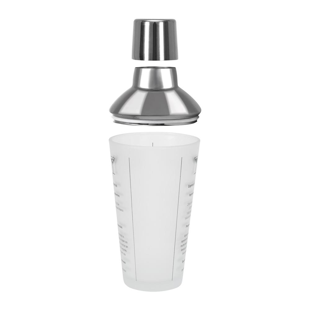 Foto 6 pulgar | Shaker Promo Opción de Cristal con Recetas Impresas 450 ml
