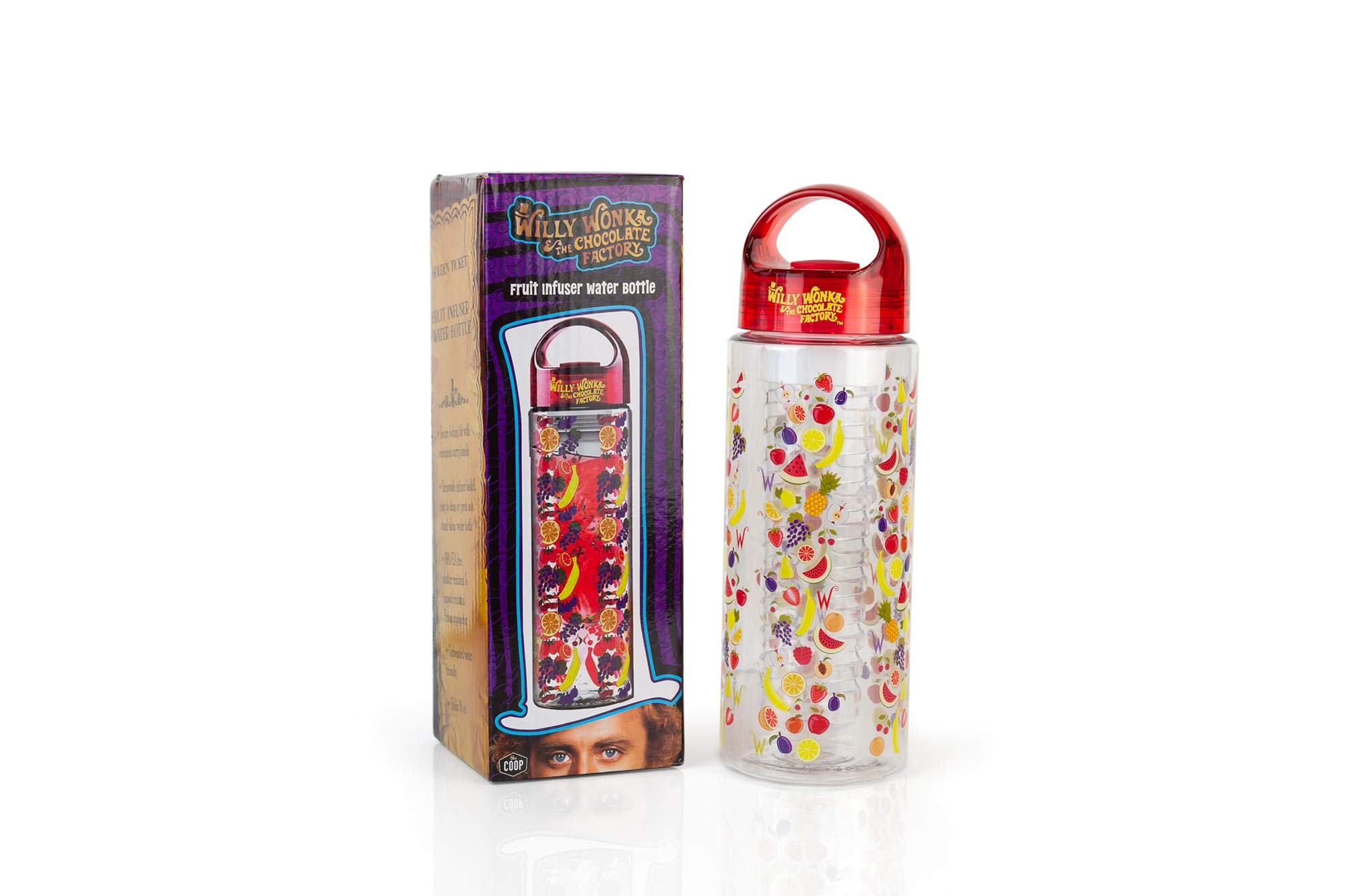 Foto 5 pulgar | Botella De Agua The Coop Willy Wonka Fruit Infuser 480 Ml - Venta Internacional.