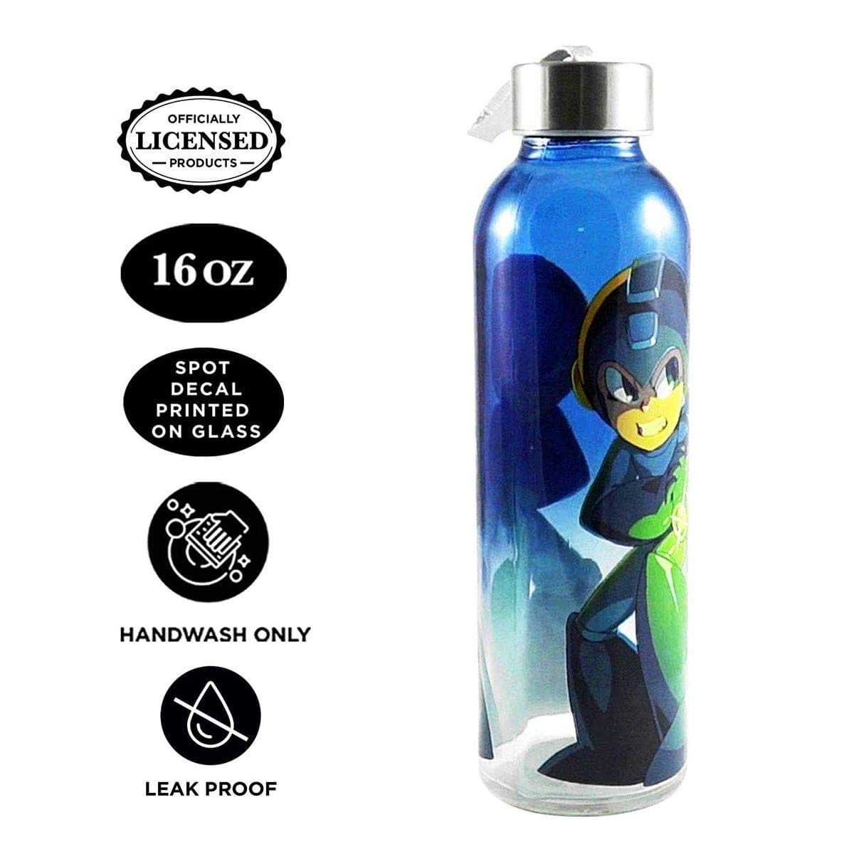 Foto 4 pulgar | Botella De Agua Just Funky Oficial Nintendo Switch Megaman De 600 Ml - Venta Internacional.