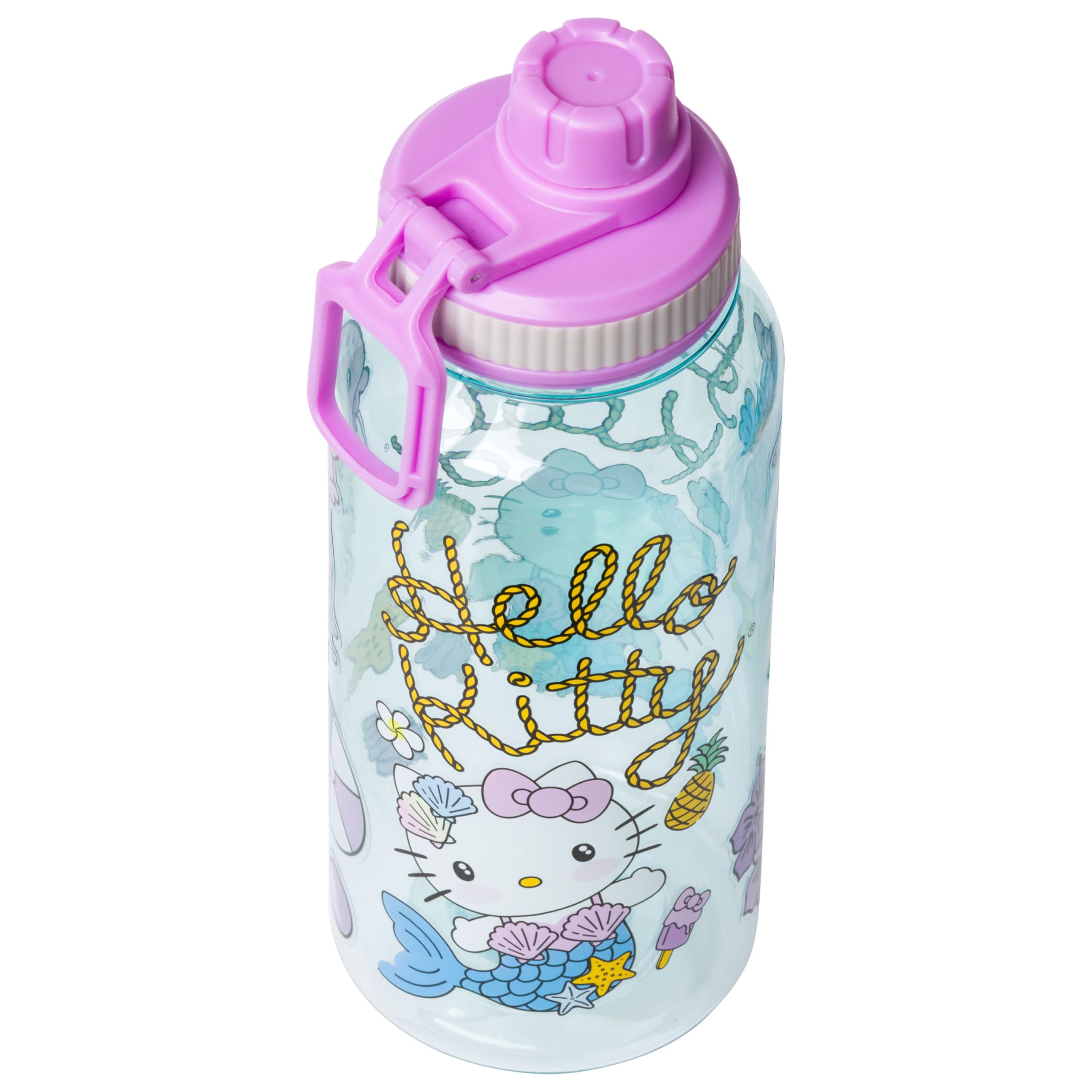 Foto 5 pulgar | Botella De Agua Silver Buffalo Hello Kitty Mermaid 950 Ml - Venta Internacional.