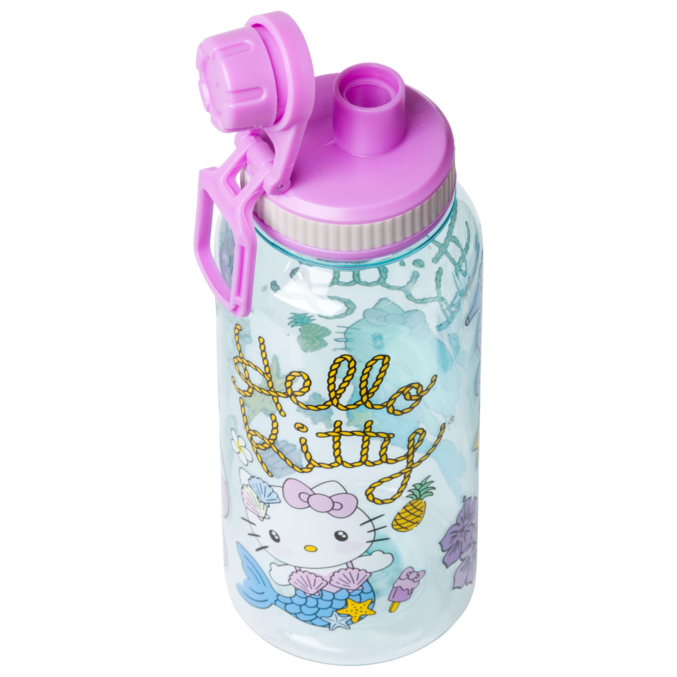 Foto 6 pulgar | Botella De Agua Silver Buffalo Hello Kitty Mermaid 950 Ml - Venta Internacional.