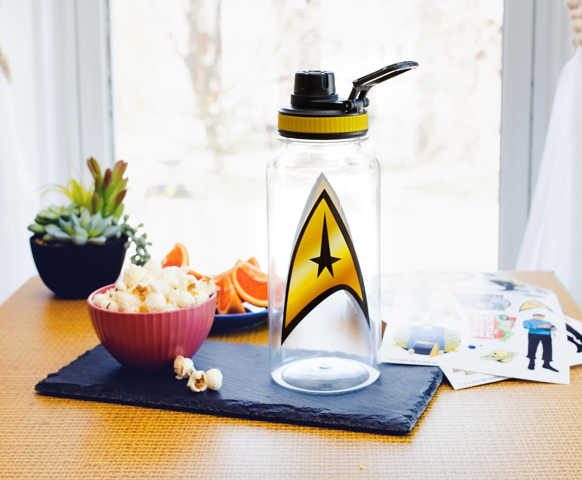 Foto 2 | Botella De Agua Silver Buffalo Star Trek Twist Spout 960 Ml - Venta Internacional.