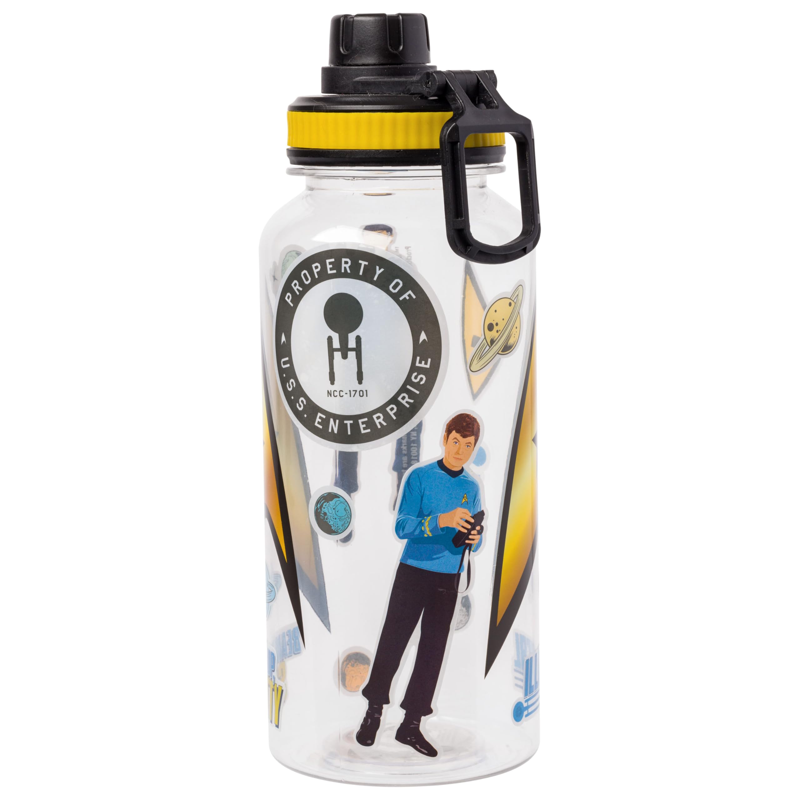 Foto 3 | Botella De Agua Silver Buffalo Star Trek Twist Spout 960 Ml - Venta Internacional.