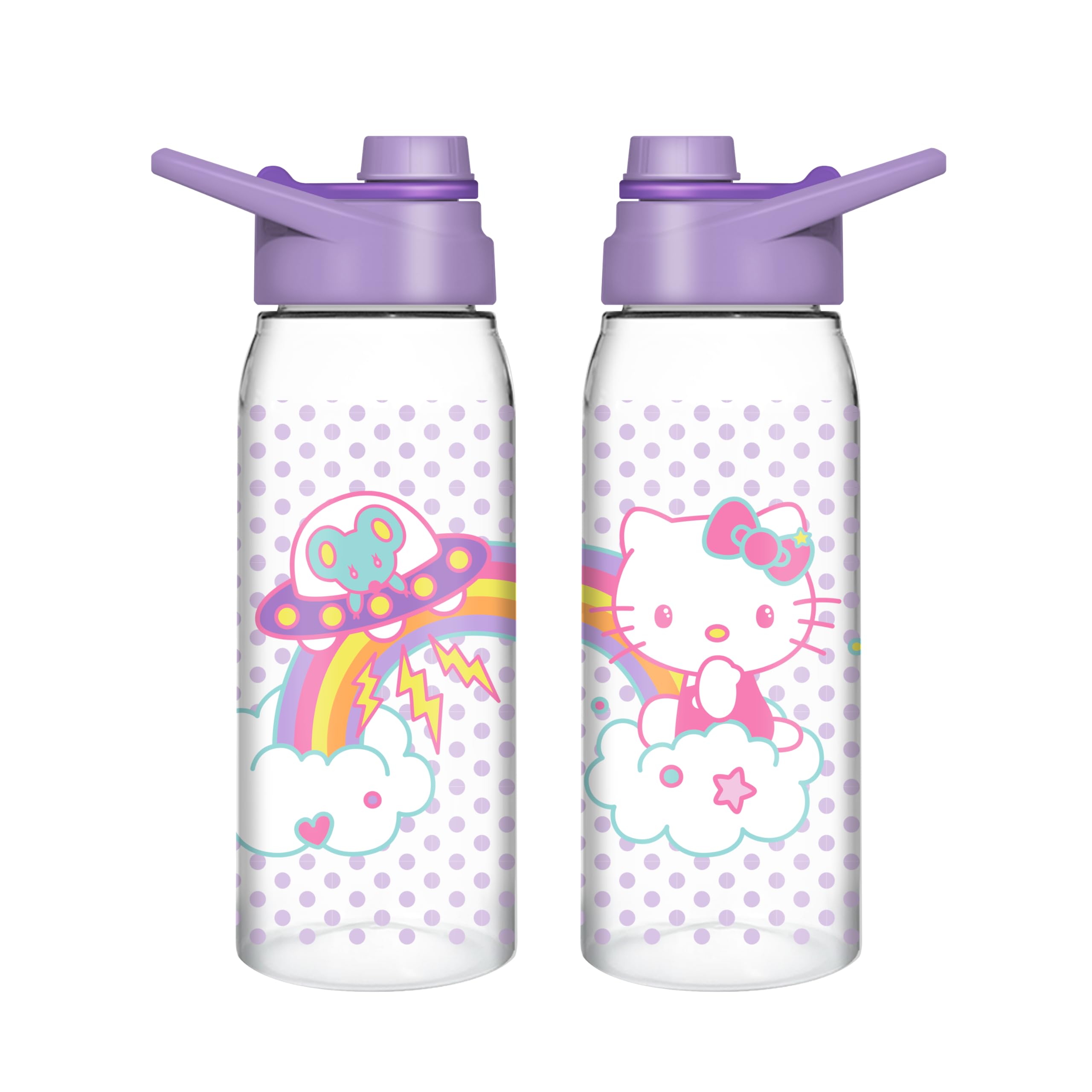 Botella De Agua Silver Buffalo Sanrio Hello Kitty 800 Ml - Venta Internacional.
