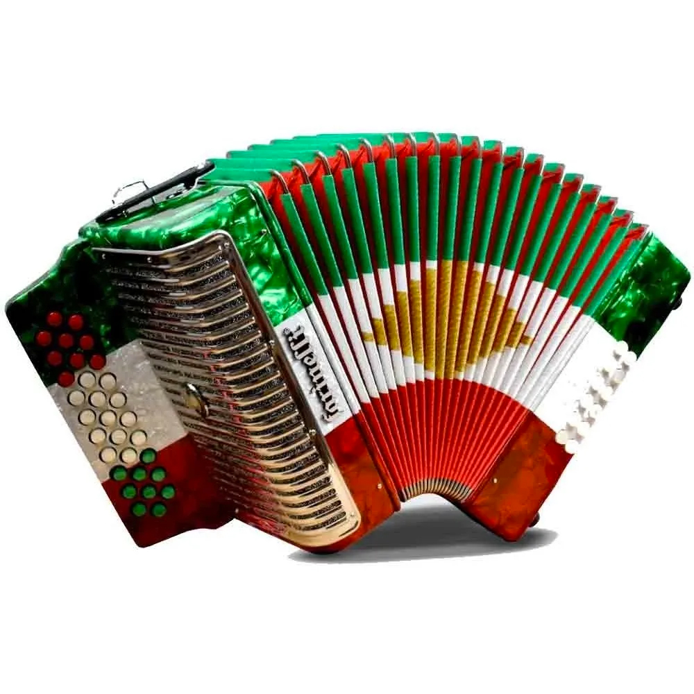 Foto 1 | Acordeón de Botones en Tono Fa Farinelli Premium Diseño de Bandera
