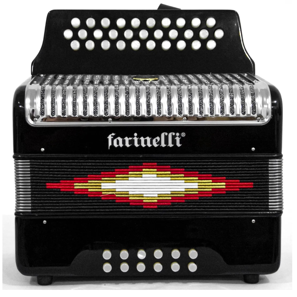 Acordeón Farinelli 3012fanp Negro 31 Botones
