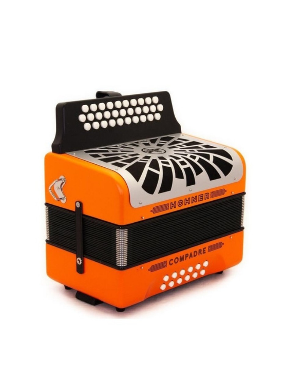 Foto 2 | Acordeón Hohner Compadre color Naranja A48441