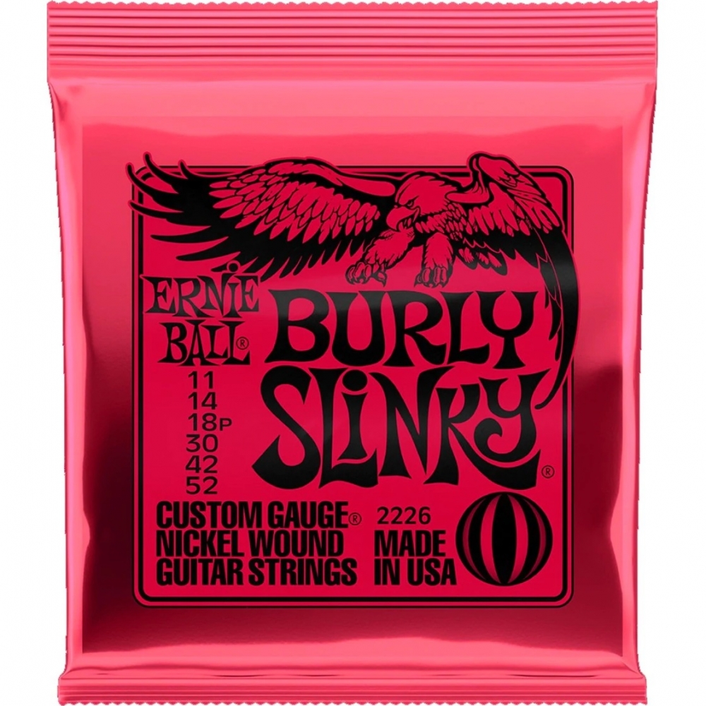 Cuerdas para Bajo Ernie Ball 2226 color Rojo