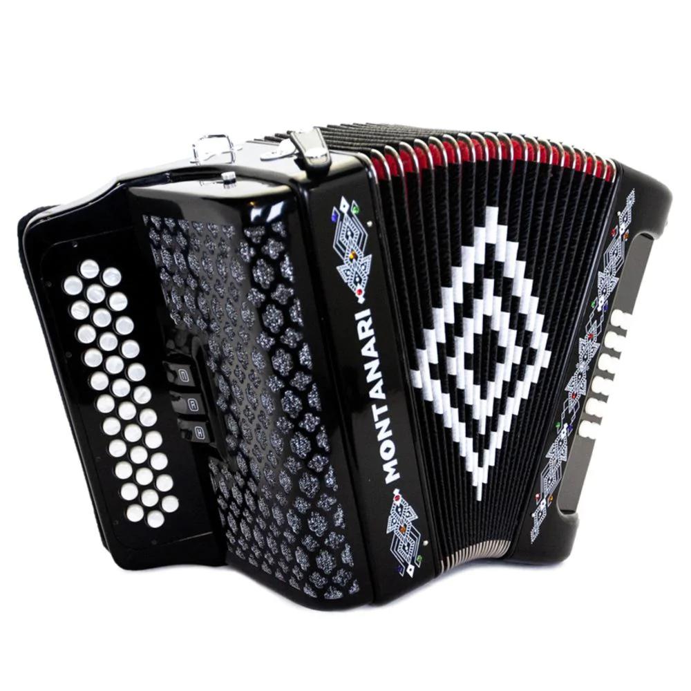 Acordeón de Botones Montanari Mont 3sw Bk Gcf Negro