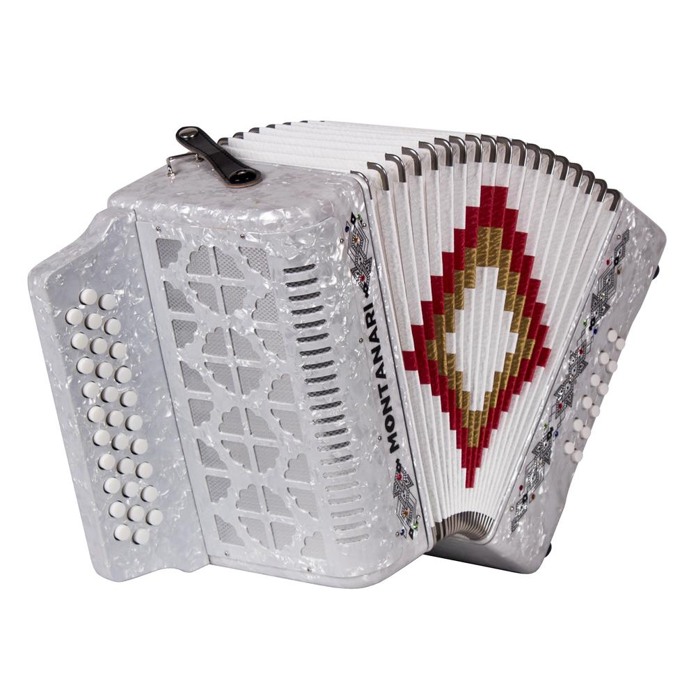 Acordeón de Botones Montanari Estándar Mont Pg Wh Gcf Blanco