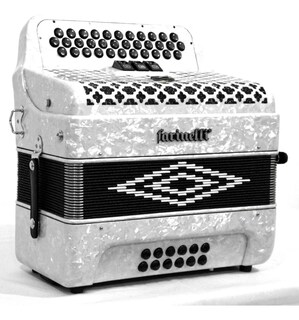 Foto 3 | Acordeon Farinelli 34 Botones Tono Fa 3 Registros Blanco 3412faw