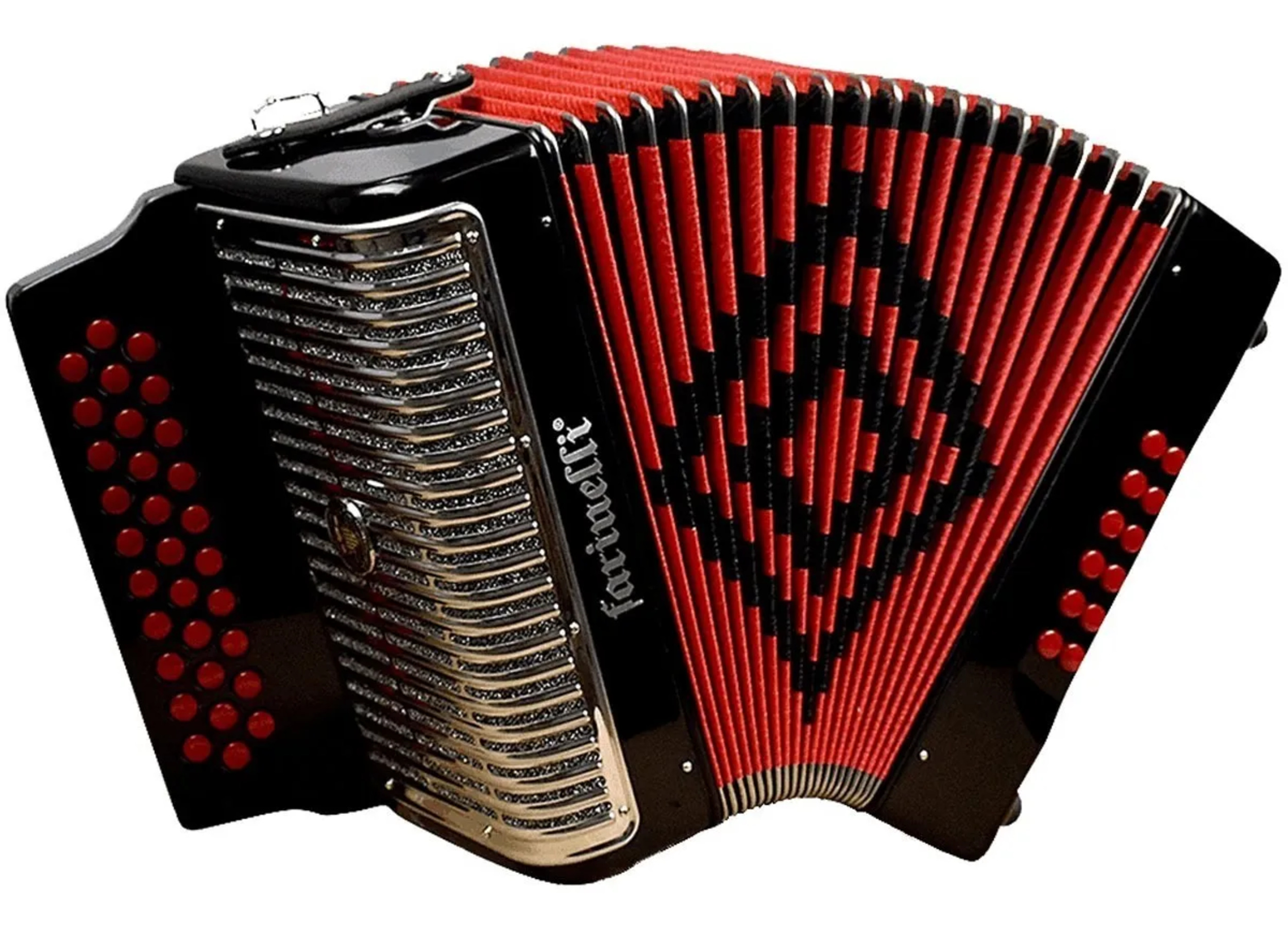 Foto 1 | Acordeon Farinelli 31 Botones Y 12 Bajos Tono Sol Color Negro 3012n2hg