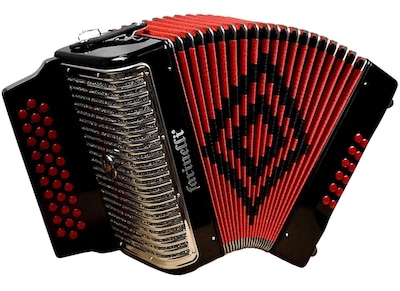 Foto 1 | Acordeon Farinelli 31 Botones Y 12 Bajos Tono Sol Color Negro 3012n2hg