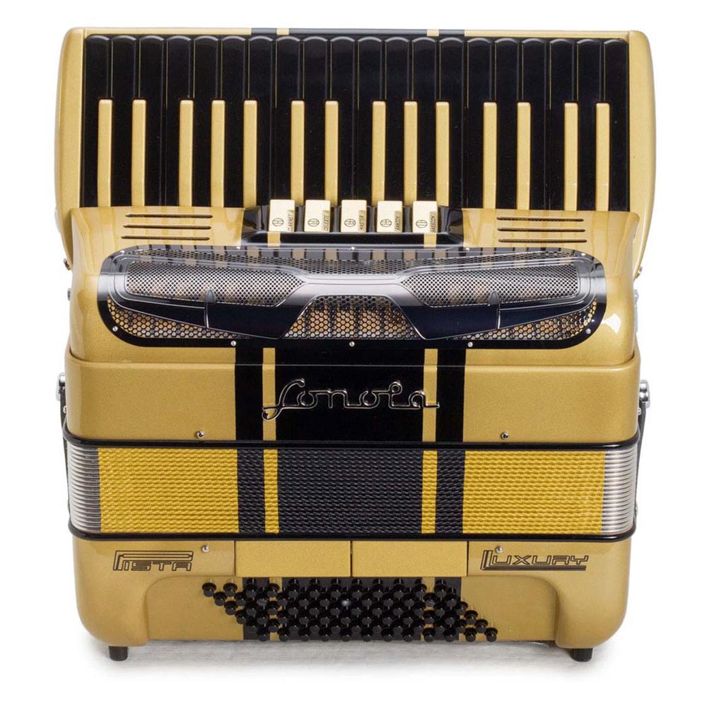 Foto 2 pulgar | Acordeón Pista 34/72 Sonola Pis Key 34-72 Gdbk Gold Black Keys Con Estuche
