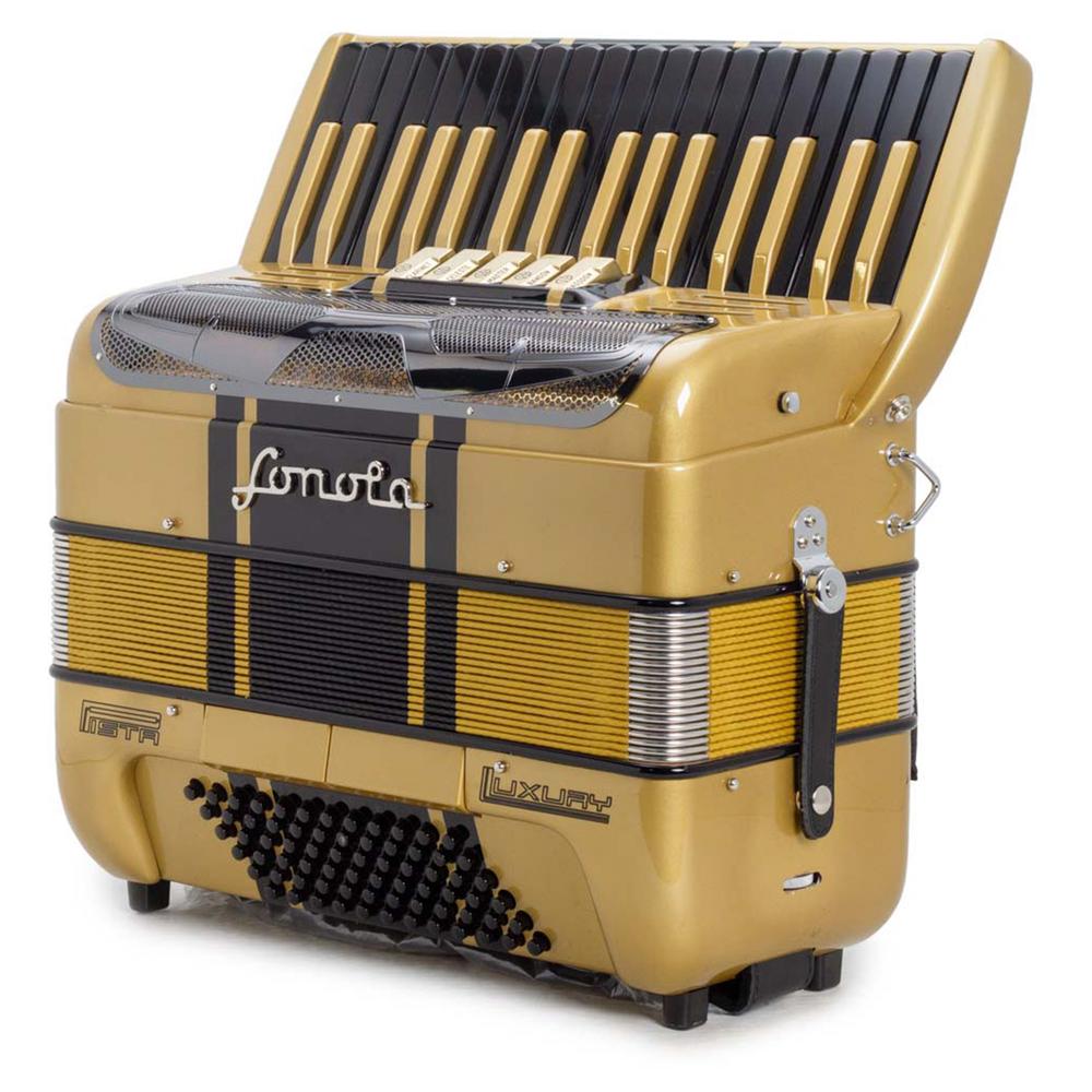 Foto 5 pulgar | Acordeón Pista 34/72 Sonola Pis Key 34-72 Gdbk Gold Black Keys Con Estuche