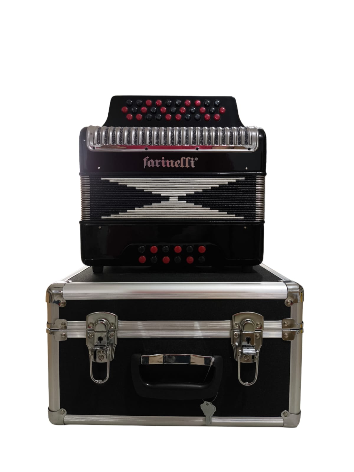 Acordeon Farinelli Premium 31 Botones Tono Sol Color Negro
