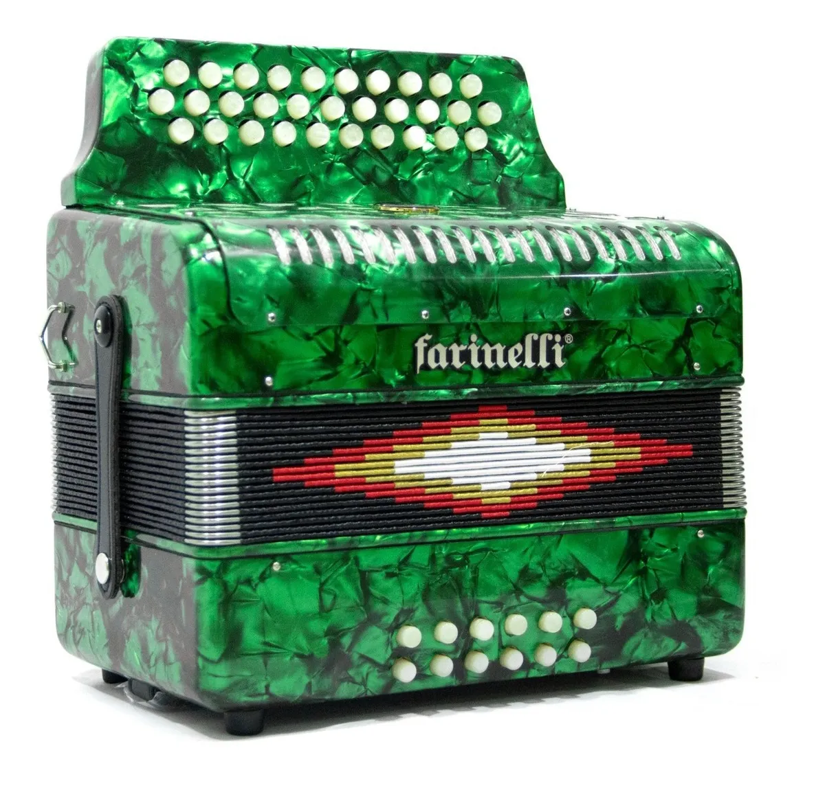 Foto 3 pulgar | Acordeon Farinelli 3012fav Diatonico 31 Botones Color Verde