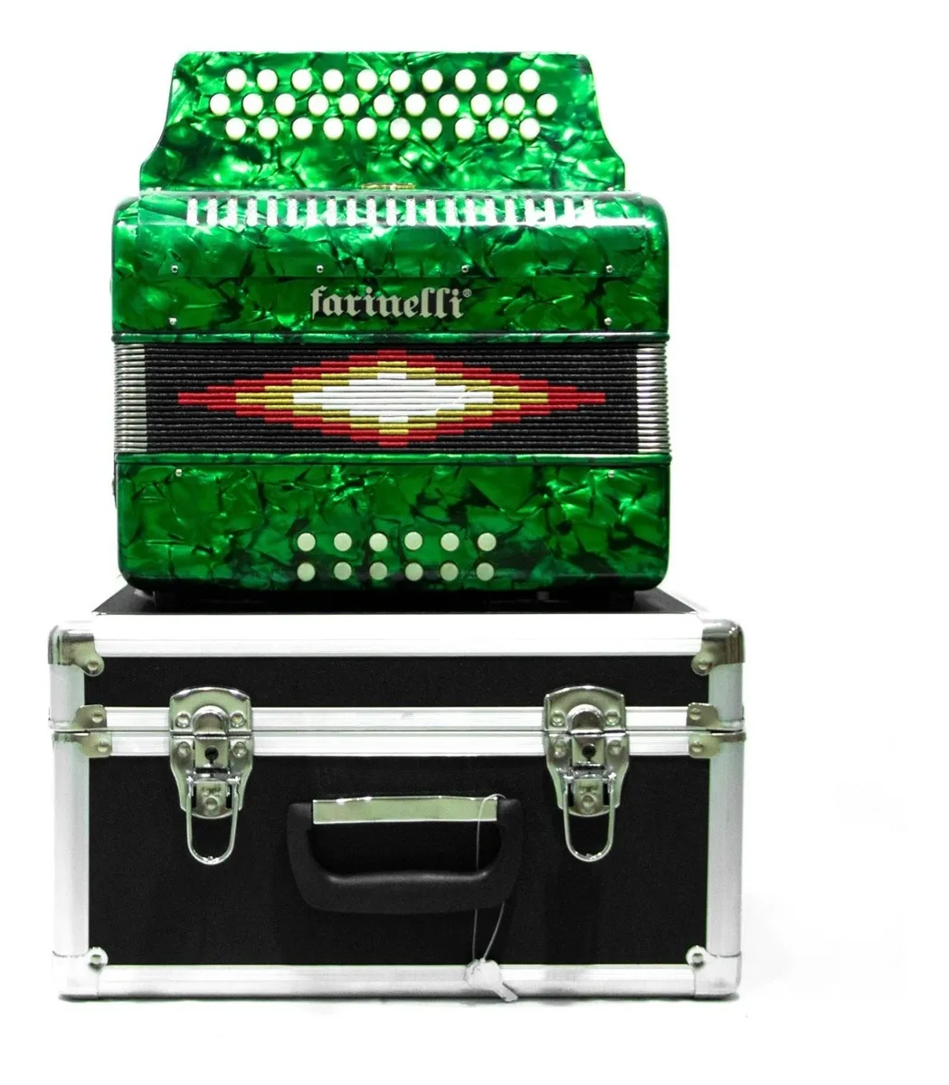 Foto 3 | Acordeon Farinelli 3012fav Diatonico 31 Botones Color Verde