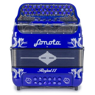 Foto 1 | Acordeón Royal Ii Ultra Compacto 5 Registros Sonola Musroy Ii C Blsv Gcf Azul Marino Con Plateado
