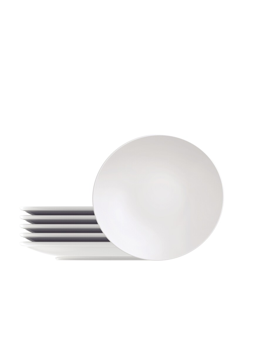 Foto 1 | Juego De Platos Hondos De Porcelana Tramontina Sophia 6 Piezas