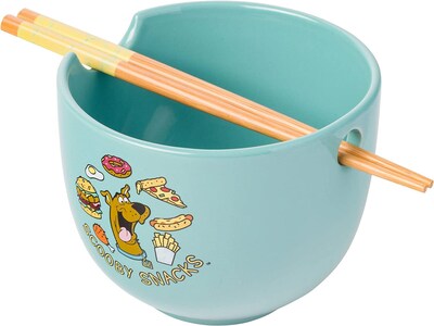 Foto 1 | Cuenco De Arroz Con Fideos Ramen De Cerámica Scooby-doo, 600 Ml, Con Palillos - Venta Internacional.
