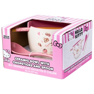 Foto 5 | Cuenco De Arroz Con Fideos Ramen Silver Buffalo Hello Kitty, 600 Ml - Venta Internacional.