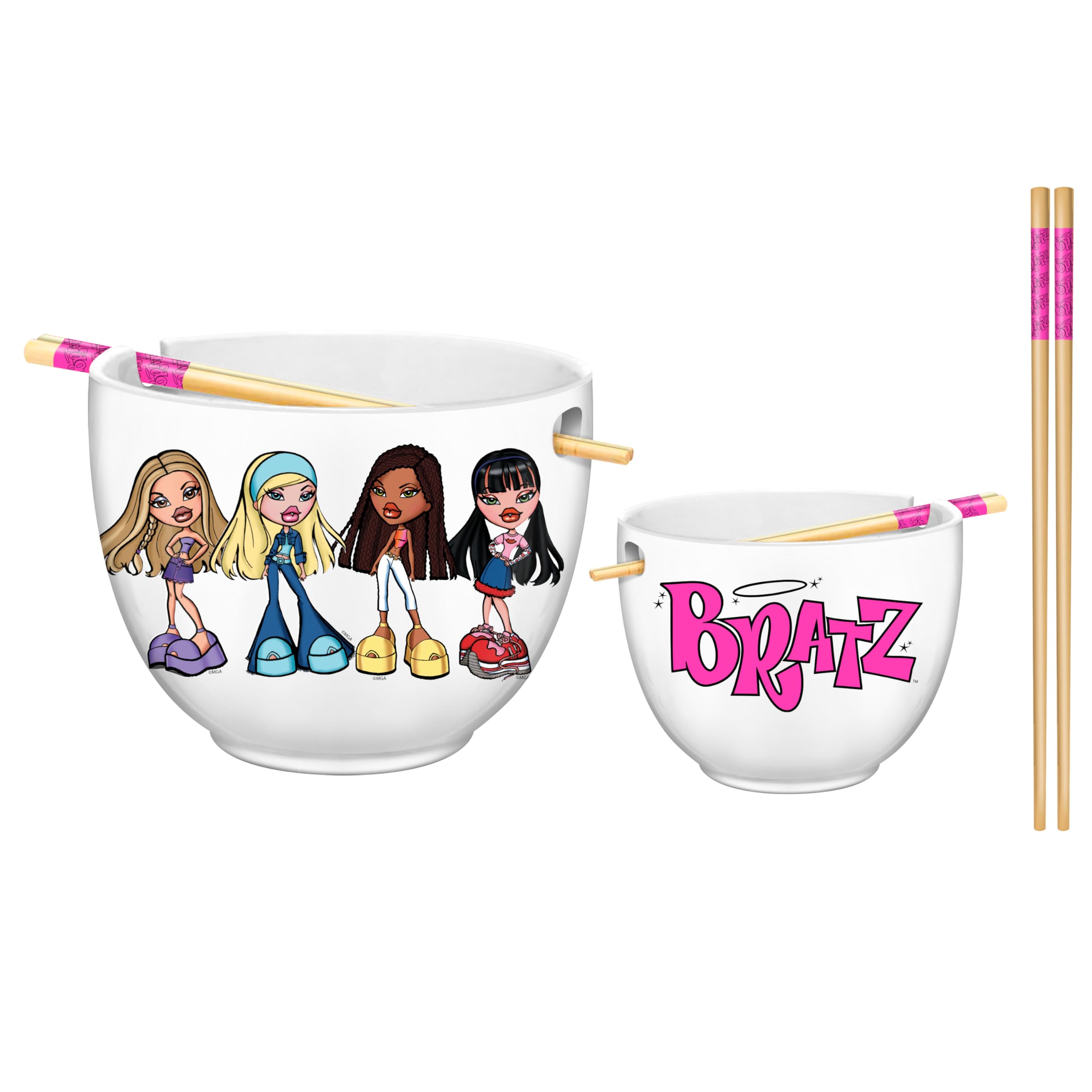 Foto 2 pulgar | Personajes Plateados De Buffalo Bratz De Ramen Bowl Con Palillos - Venta Internacional.