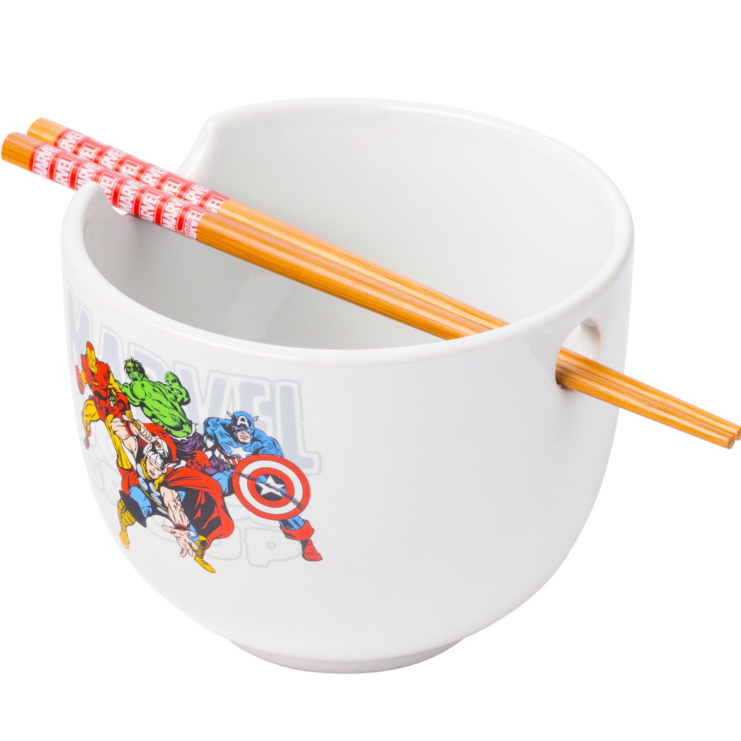Foto 2 pulgar | Cuenco Para Ramen Plateado Buffalo Marvel Retro Avengers, 600 Ml - Venta Internacional.