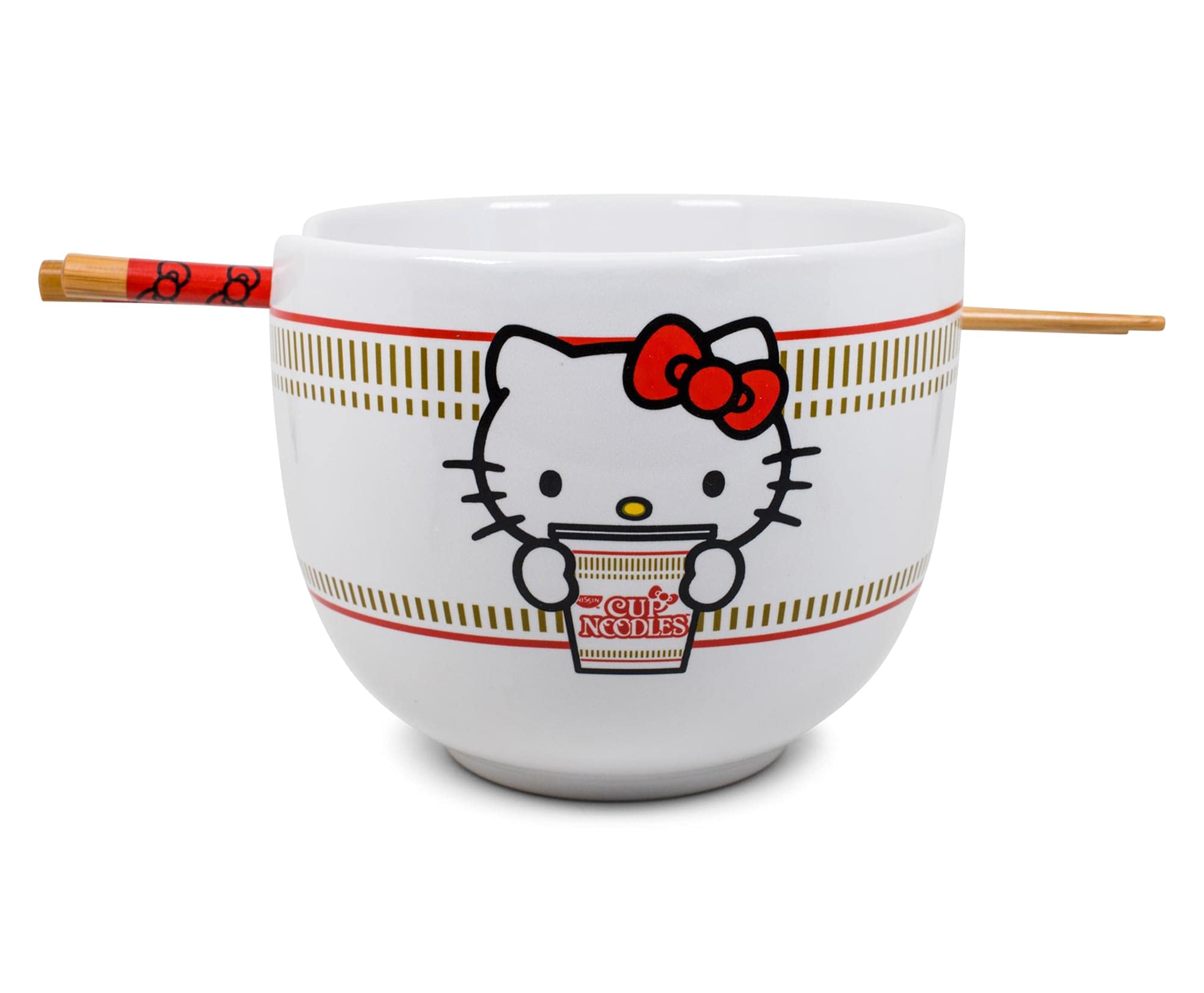 Foto 2 pulgar | Juego De Vajilla Silver Buffalo Hello Kitty Cup Noodles - Venta Internacional.