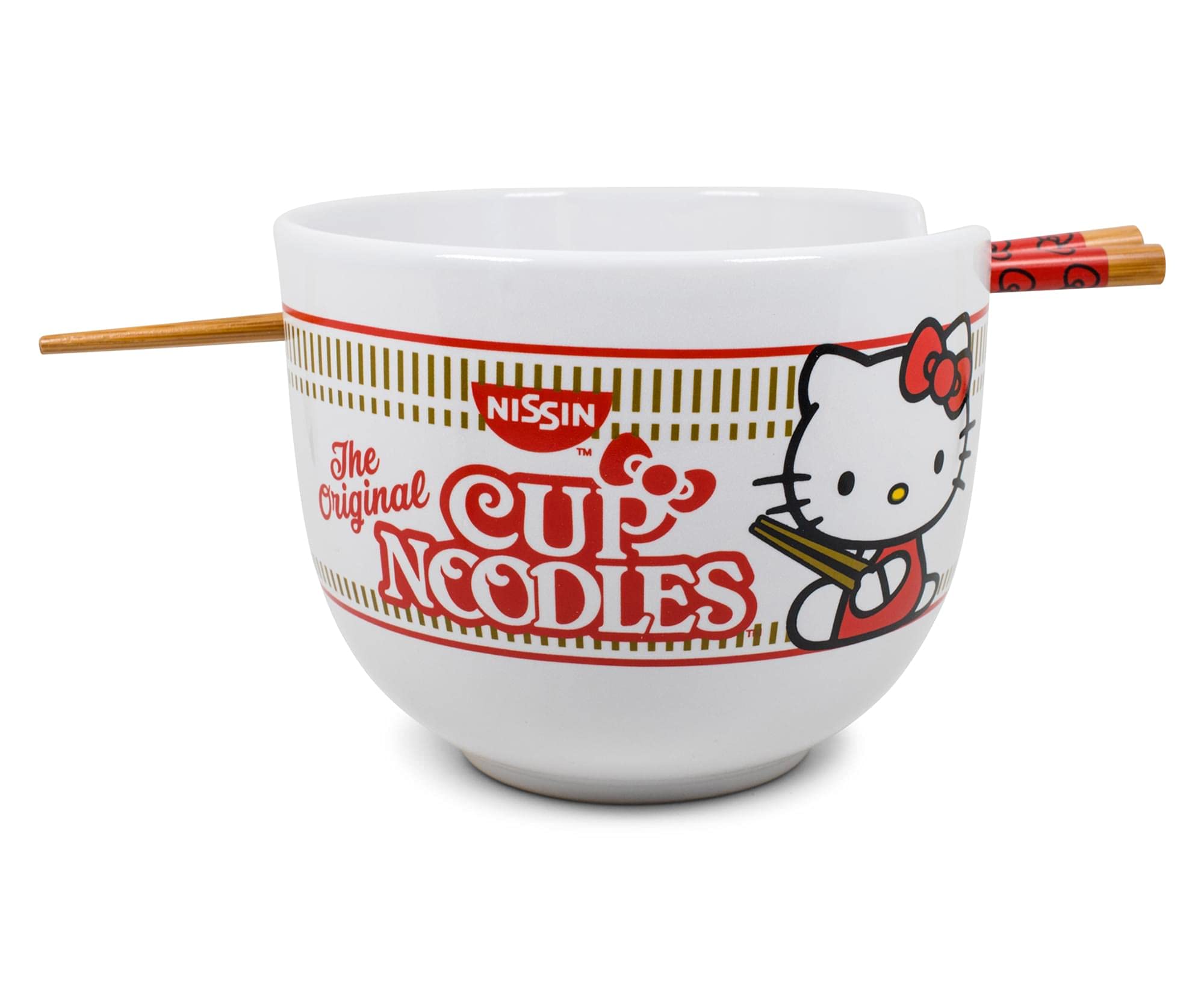 Foto 4 pulgar | Juego De Vajilla Silver Buffalo Hello Kitty Cup Noodles - Venta Internacional.